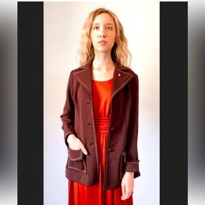 Vintage 1970s big collar blazer